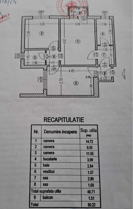 Apartament cu trei camere, in zona Berceni , Al Podul Giurgiului