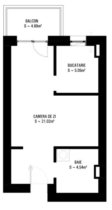 Studio 40mp 2023 + parcare Pallady / Hills Brauner