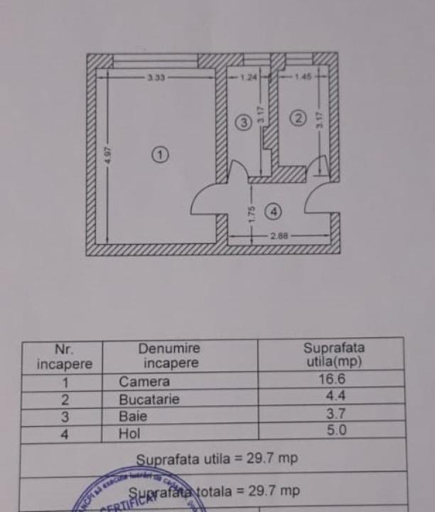 Garsoniera decomandata, renovata, Romancierilor, Drumul Taberei