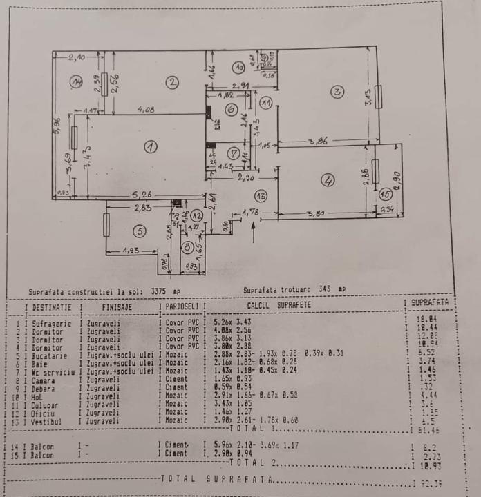 Apartament 4 camere in bloc anvelopat langa metrou Gorjului, Militari