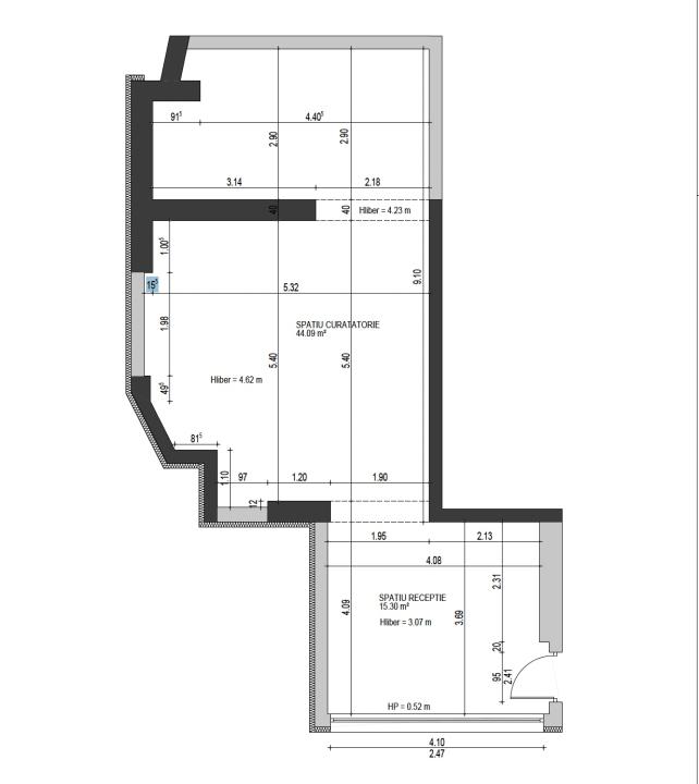 Spatiu comercial 60 mp zona Armeneasca 