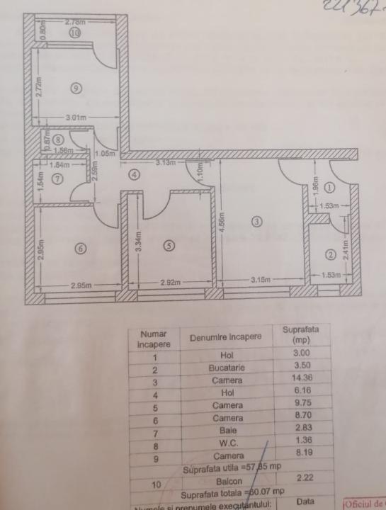 Apartament 3 camere decomandat Gorjului, Apusului, Militari