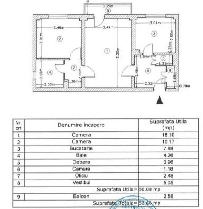 Apartament 2 camere, bloc 1981, Gorjului, Militari