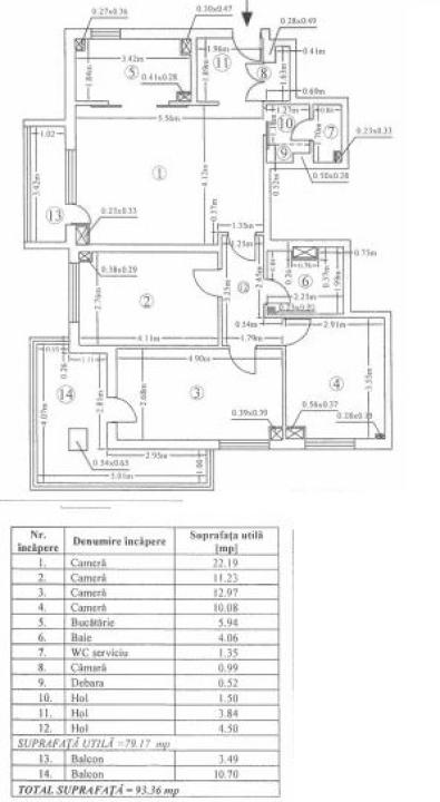 Apartament 4 camere cu centrala proprie in zona Lujerului, Militari