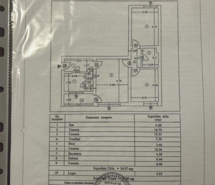 Apartament 3 camere 4/4 Rond Baba Novac