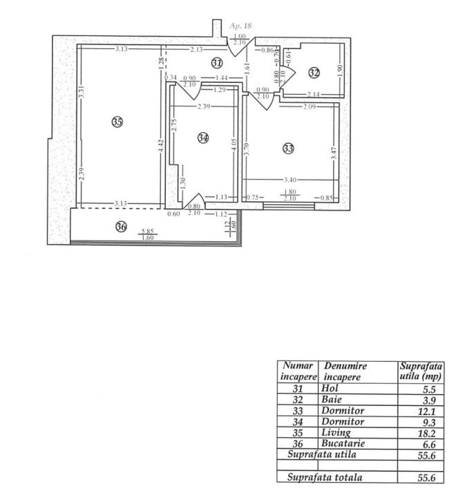 Apartament 3 camere Fundeni bloc 2023