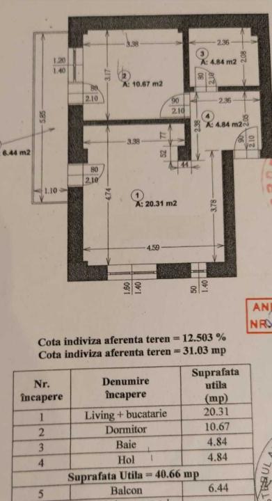 Apartament 2 camere bloc 2009 centrala proprie Gorjului, Militari