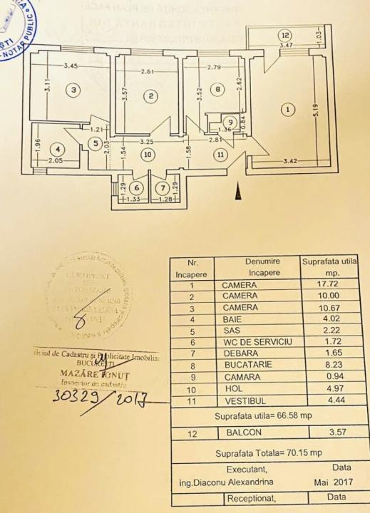 Apartament 3 camere 2 bai 1983 Bd Chisinau / Diham / Delfinului