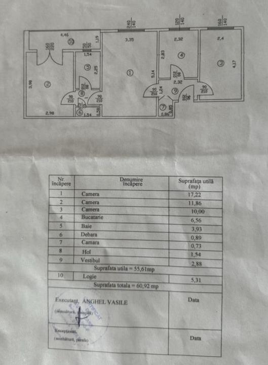 Apartament 3 camere 4/4 Titan / Piata Minis / Potcoava