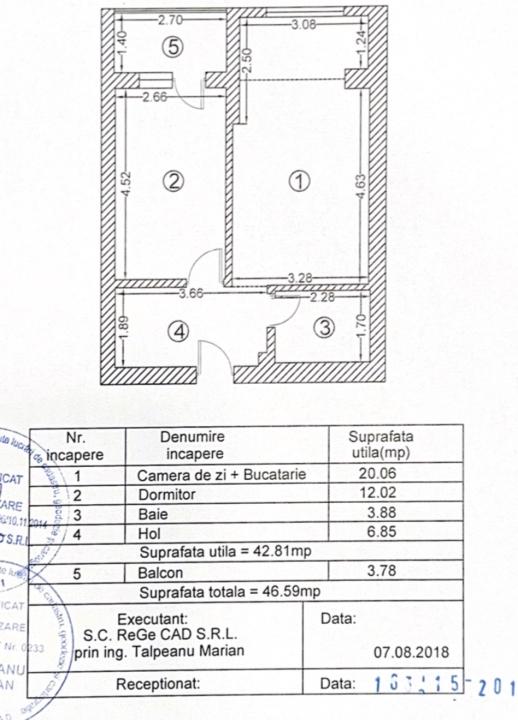 Apartament 2 camere  2019 + parcare subterana Pallady / Metrou Teclu