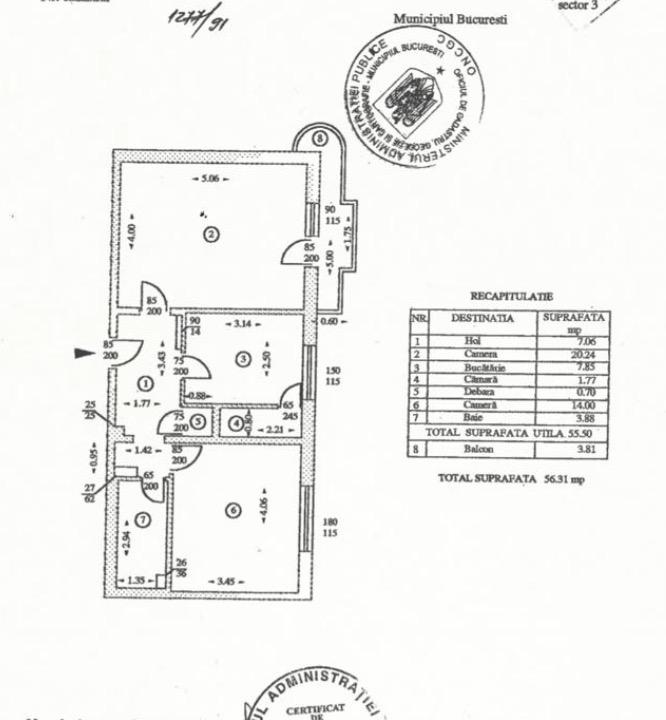 Apartament 2 camere 59mp 1989 Mall Vitan / Mihai Bravu