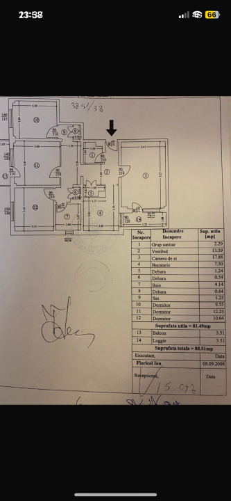 Apartament 4 camere 89mp 1982 Titan / Diham / Bd. Chisinau