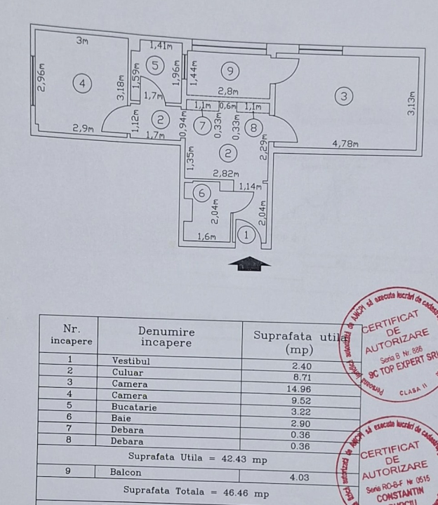 Apartament 2 camere cu hol locuibil Lujerului, Militari