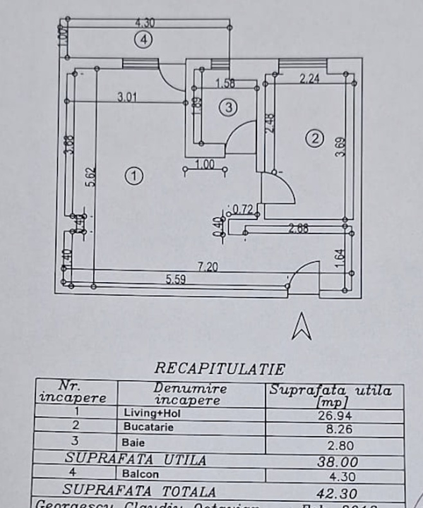 Garsoniera centrala proprie, bloc 2011, Pacii, Militari