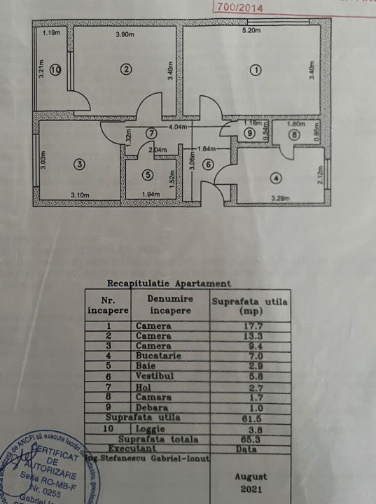 Apartament 3 camere renovat Titan / 1 Decembrie