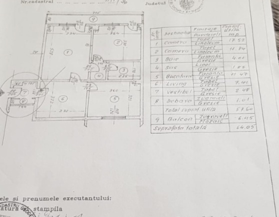 Apartament 2 camere 64mp 1982 Calea Mosilor / Obor