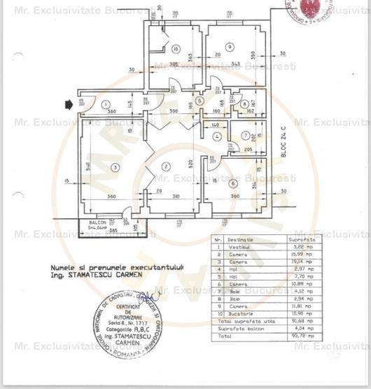 Apartament cu 4 camere - metrou Ștefan cel Mare