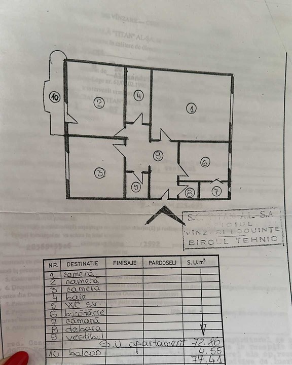 Apartament 3 camere ( Reabilitat/Decomandat) Nerva Traian-Comision 0%