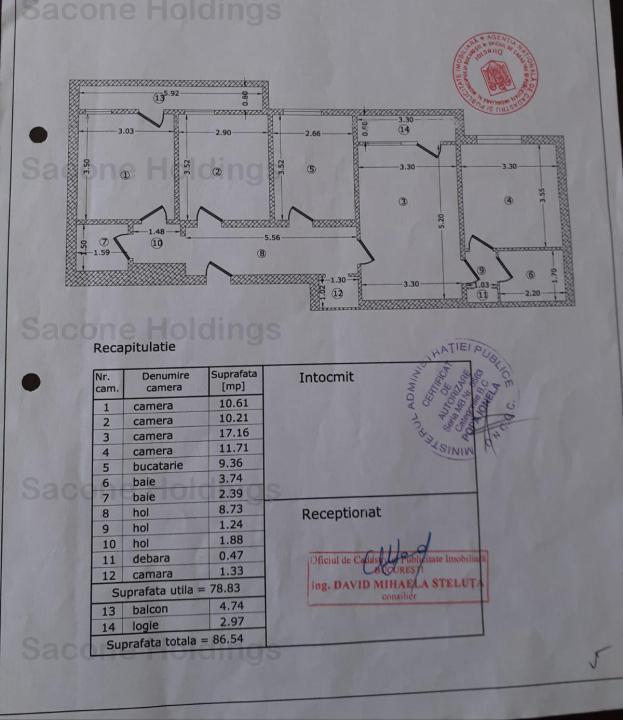 Apartament de 4 camere transformat in 3-Bloc 1980-Dr Taberei 