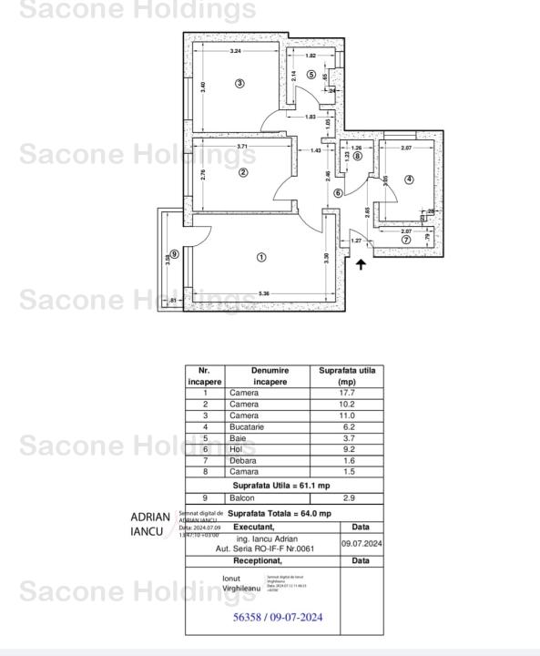 Apartament de 3 camere decomandat-renovat-Tineretului-Comision 0%