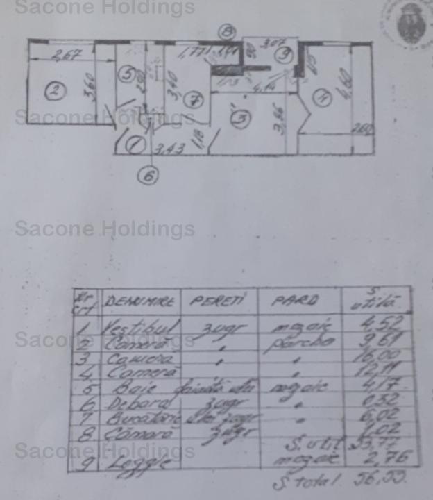 Apartament de 3 camere -CENTRALA-3 Min Metrou-Eroii Revolutiei-Comision 0%