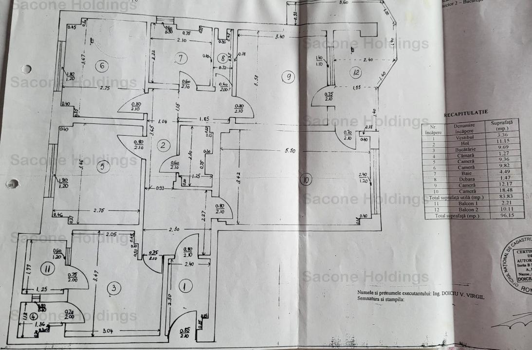 Apartament de 4 camere ( CENTRALA-REABILITAT)-Mosilor-Comision 0%