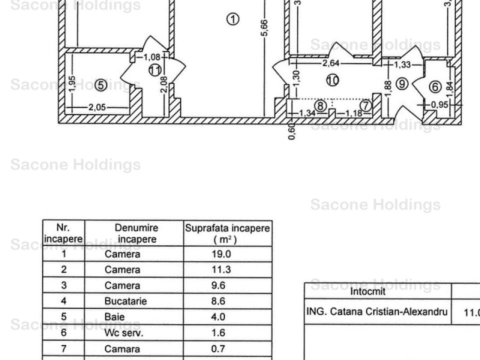 Apartament de 3 camere R.Valcea-Comision o%