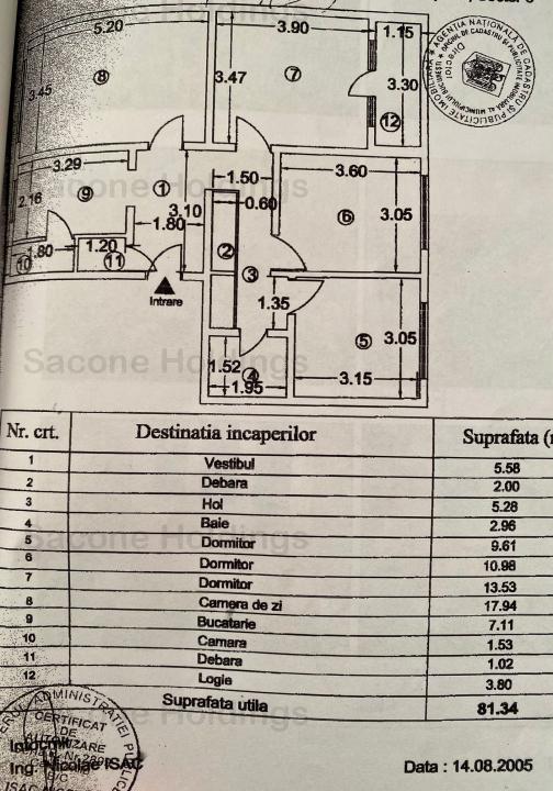 Apartament de 4 camere Izolat interior-exterior-Raul Doamnei 