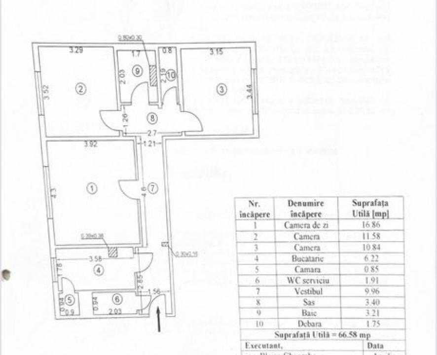 Apartament de 3 camere ( Parcul Moghioros )-Drumul Taberei