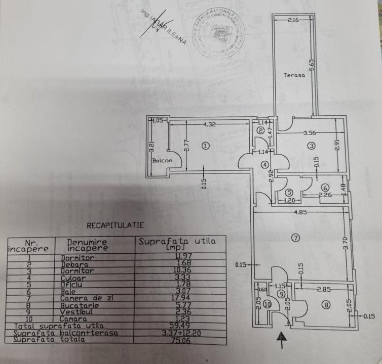 Apartament de 3 camere-Drumul Tabrei ( cu centrala )