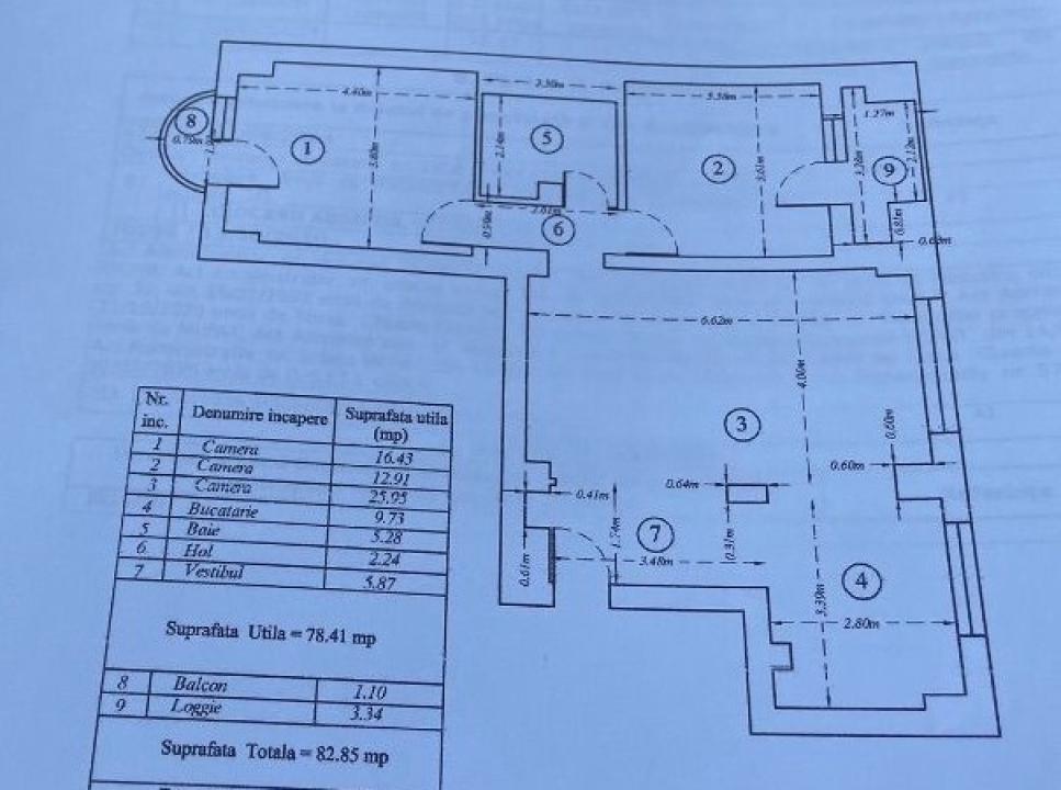 Apartament de 3 camere Fantani-Unirii