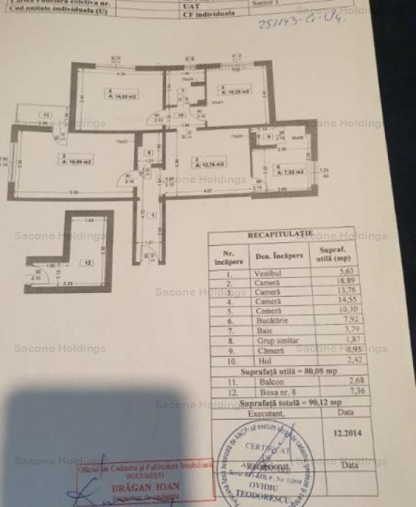 ID 935-Apartament cu 4 camere ( 500 M METROU ) Piata Romana-Universitate