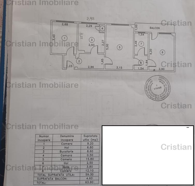  MOBILAT- UTILAT cu GUST  3 cam Renovat 65mp Hipodrom Confort 1