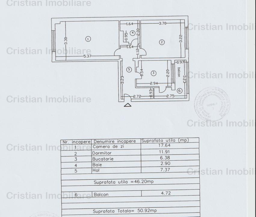 PARTER+ balcon MOBILAT - UTILAT 2 cam Conf 1 Decomandat Victorie-Gara