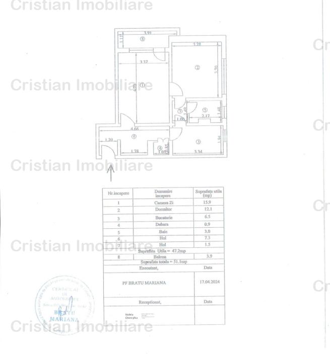 Apartament 2 cam 51 mp confort 1 Zona Verde =Hipodrom