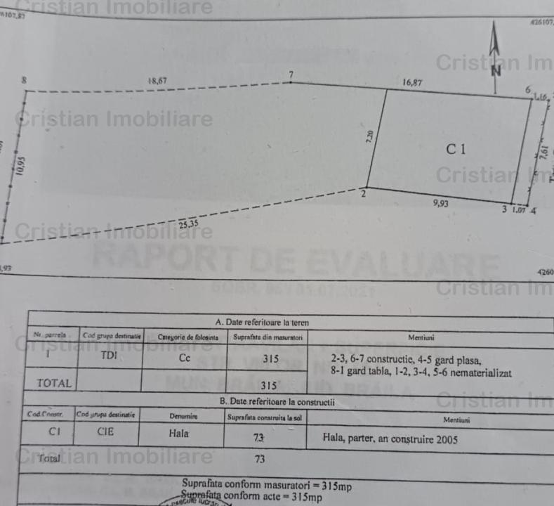 Hala productie din boltari 110 mp  zona Brailita 