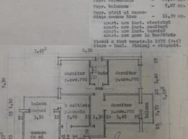 etaj 1 Ap 4 cam Plantelor conf 1 decomandat  88 mp doua balcoane