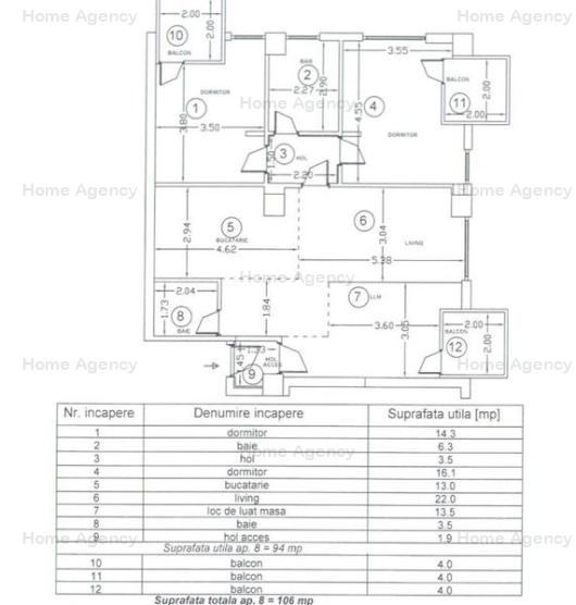 Apartament 3 camere Pipera Iancu Nicolae