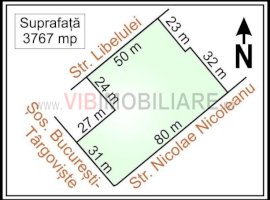 Straulesti - Sos. Bucuresti-Targoviste Stradal, teren intravilan, suprafata 3.767 mp