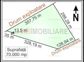 Mogosoaia - Ciupercarie, teren extravilan, suprafata 70.000 mp