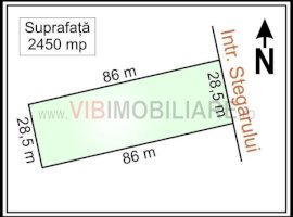 Baneasa - Sisesti, teren intravilan, suprafata 2.450 mp, deschidere 28 m,