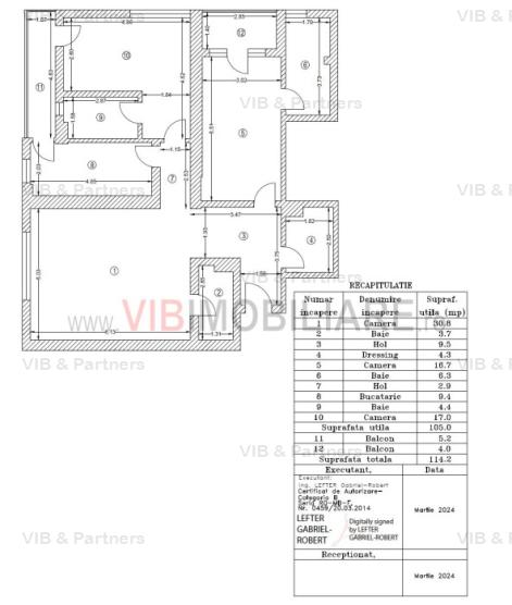 Tinetretului - Vacaresti - 3 camere - SUT 114 MP - 3 Bai - mobilat/utilat 