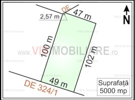 Mogosoaia - Ciupercarie, teren extravilan, suprafata 5.000 mp