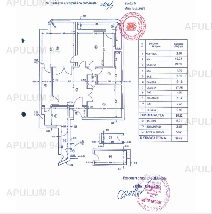 Apartament 3 Camere 94 mp Mosilor x Piata Rosetti | Universitate