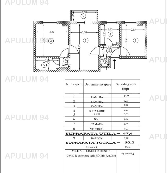  Apartament 3 camere locuinta/birouri x Cismigu Facultatea de Drept