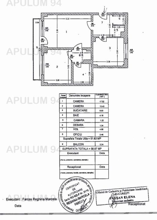 Vanzare Ap 2 camere Timpuri Noi 