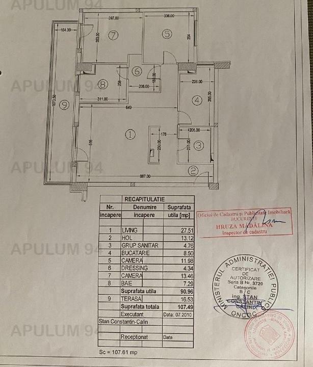 Vanzare Apartament 3 camere Carol 