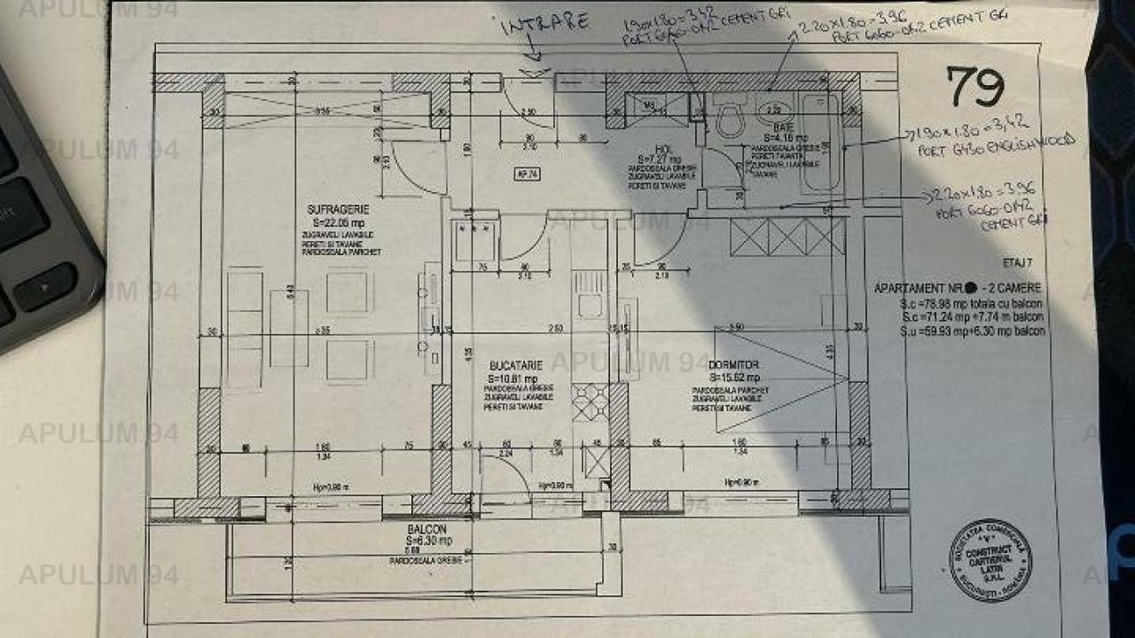 Vanzare Apartament 2 camere Parcul Carol