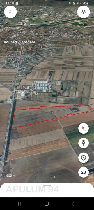 Teren de Închiriat 40ha Adunatii Copăceni | Industrial/ Logistic