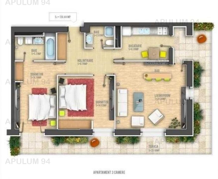 Apartament Spațios și Modern - Tineretului-Văcărești